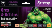 72304 Набор красок Vallejo Orcs & Goblins (8 цветов)