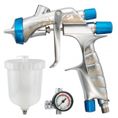 Краскопульт Iwata WS-400 SUPERNOVA Clear Blue Braze, верхний бачок 600 мл