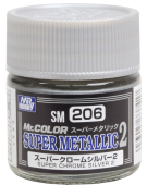 Mr. Hobby Краска 10 мл SM206 Super Chrome Silver 2