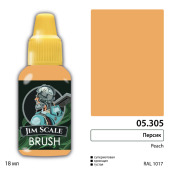 Краска акриловая Jim Scale 05.305, цвет Персик / Peach, 18 мл