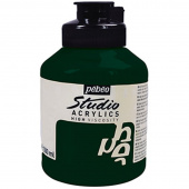 Краска акриловая Pebeo Studio Acrylics, 500 мл, цвет зеленый хукера