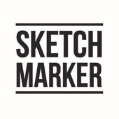 Sketchmarker Скетчбук для акварели 300 г/м. кв, 16*24 см, 24 л, хлопок среднее зерно, твердая обложка