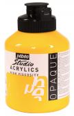 Краска акриловая Pebeo Studio Acrylics, 500 мл, цвет кадмий желтый средний