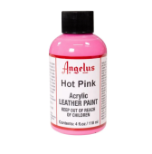 Краска для кожи и ткани Angelus Leather Acrylic Paint 186 Hot Pink, 118 мл
