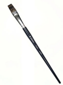 Кисть Альбатрос серии Профи, из волоса белки, плоская №16, длинная ручка