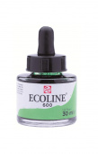 Акварель жидкая Ecoline банка 30 мл №600 Green (Зеленый)