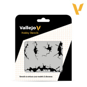 Трафарет Vallejo ST-TX001 Cracked Wall