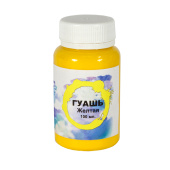 Гуашь Альбатрос оформительская желтая, 100 мл