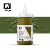 Краска Vallejo Acrylic Studio #48 Olive Green (Оливковый), 1 л