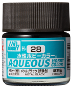 Mr. Hobby Краска 10 мл H28 METAL BLACK