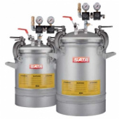 SATA 177790 Напорный бак 24 л с двойным регулятором давления и пневматическим миксером