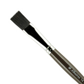 Кисть Альбатрос серии Художник, черная щетина, плоская №14, длинная ручка