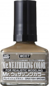 Mr. Hobby Краска 40 мл Mr. Weathering COLOR WC07 GRAYISH BROWN