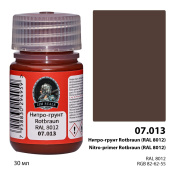 Jim Scale 07.013 Нитро-грунт Rotbraun (RAL 8012) 30 мл