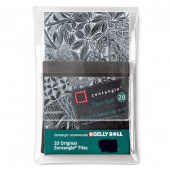 Sakura Набор черных карточек Zentangle, 20 листов, 89 x 89 мм