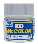 Mr. Hobby Краска 10 мл C90 SHINE SILVER