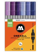 Набор маркеров Molotow ONE4ALL Acrylic Twin Violet Set (6 шт.)