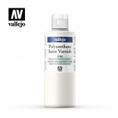 Vallejo Polyurethane Satin Varnish Полиуретановый сатиновый лак, 200 мл