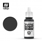 205. 70855 Краска Vallejo Model Color Black Glaze (Черная глазурь)