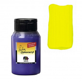 Краска акриловая Dekoracryl, 750 мл, цвет желтый настоящий лимонный