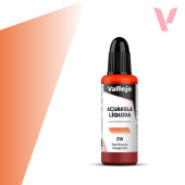 Жидкая акварель Vallejo Orange Red (Оранжево-красный)