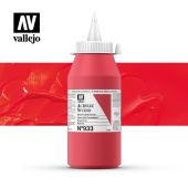 Краска Vallejo Acrylic Studio #933 Fluorescent Flame Red (Огненно-красный флуоресцентный), 1 л