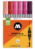 Набор маркеров Molotow ONE4ALL Acrylic Twin Pink Set (6 шт.)