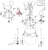 Iwata 94015180 Регулятор давления воздуха красконагнетательного бака серии PET