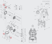 Iwata 06990413 Вилка шестигранная насоса DDP120B