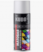 Краска аэрозольная KUDO серая, 520 мл, (12) 22059