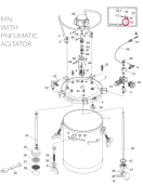 Iwata 04018150 Провод заземления красконагнетательного бака серии PET