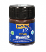 Нерастекающаяся краска по темным тканям C.Kreul Javana Tex Opak коричневая 50 мл