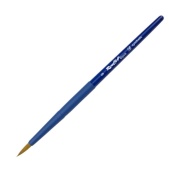 Кисть Roubloff серии Aqua blue round №5, коричневая синтетика, круглая, короткая ручка