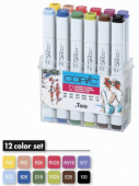 Набор маркеров Copic Classic Summer Colours (12 шт. в пластиковой упаковке)