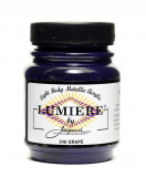 Нерастекающаяся металлическая краска по тканям Jacquard Lumiere виноград 67 мл