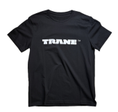 TRANE Футболка черная, белый лого XL (100% хлопок, 180 г/м2)