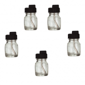 SATA 53033 Набор стеклянных бачков 25 мл с элементом подсоединения (5 шт.) для decor 2000 и minijet
