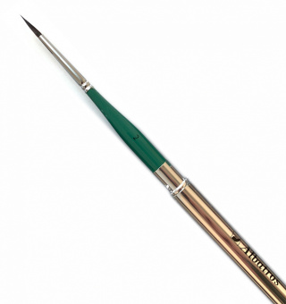 Кисть Альбатрос в футляре, синтетика, имитация белки, круглая №2