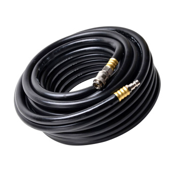 Pegas Шланг черный резиновый 10*17 мм, длина 15 м, с быстросъемными соединениями, профи