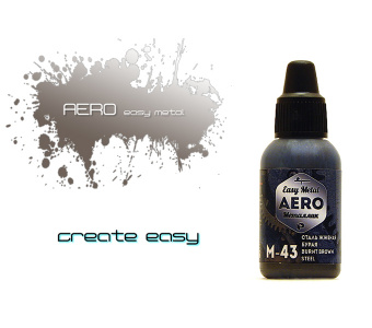 Краска Pacific88 M43 AERO Сталь жженая бурая (Burnt brown steel) 18 мл