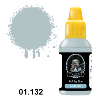 Краска акриловая Jim Scale 01.132 цвет RAF Sky Blue, 18 мл