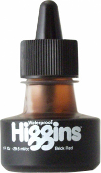 Чернила Higgins Brick Red «Dye-Based» 29,6 мл, кирпично-красные, неводостойкие