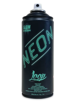 Аэрозольная краска LOOP LP-500 NEON GREEN/ флюоресцентный неон зеленый, 400 мл