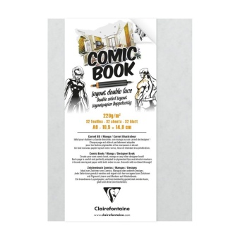 Clairefontaine Скетчбук А6, 220 г, 32 л, COMIC BOOK
