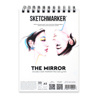Sketchmarker Скетчбук The Mirror A5, 220 г/м. кв, 30 л, на спирали