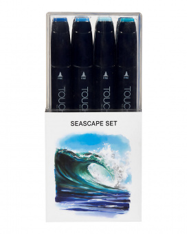 Набор маркеров Touch Twin 12 шт., морской пейзаж