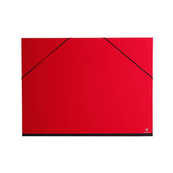 Clairefontaine Папка для хранения работ 52х72 см, картон, с резинк./ красная