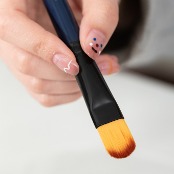 Finenolo Набор кистей синтетика мягкая 6 шт. в блистере (круглая № 2, плоские № 6, 8, овальные № 6, 8, 10)