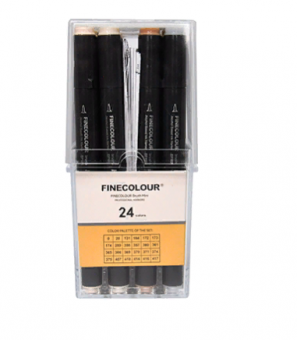 Набор Finecolour mini Brush 24 цвета Skin Set