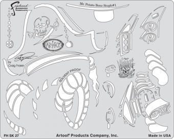 Трафарет Artool WRATH OF SKULLMASTER (FH SK27 SP)
